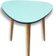 Tripod high table in pale green formica 1950 vintage 50's rockabilly