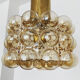 Bubble glass pendant lamp by Helena Tynell for Glashütte Limburg