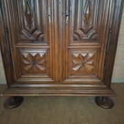 Louis XIII Walnut Carved and Moulded Wardrobe – 17th century