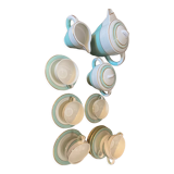 Dorchies earthenware coffee set 8 cups