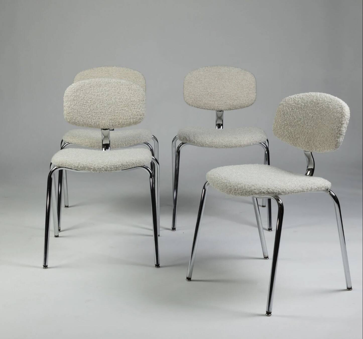 Set of 4 Pierre Paulin chairs - Steelcase Strafor 420-44