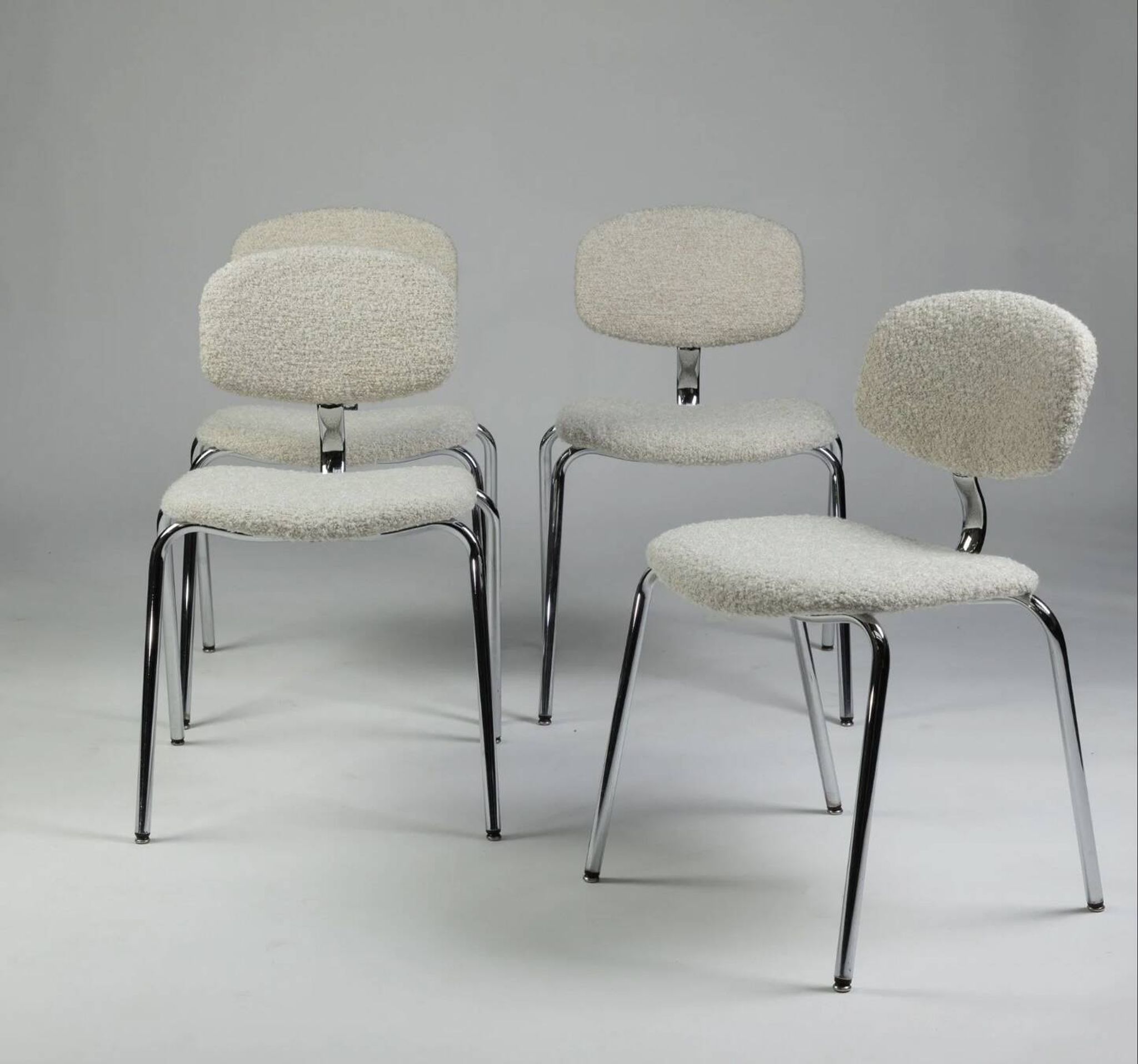 Set of 4 Pierre Paulin chairs - Steelcase Strafor 420-44