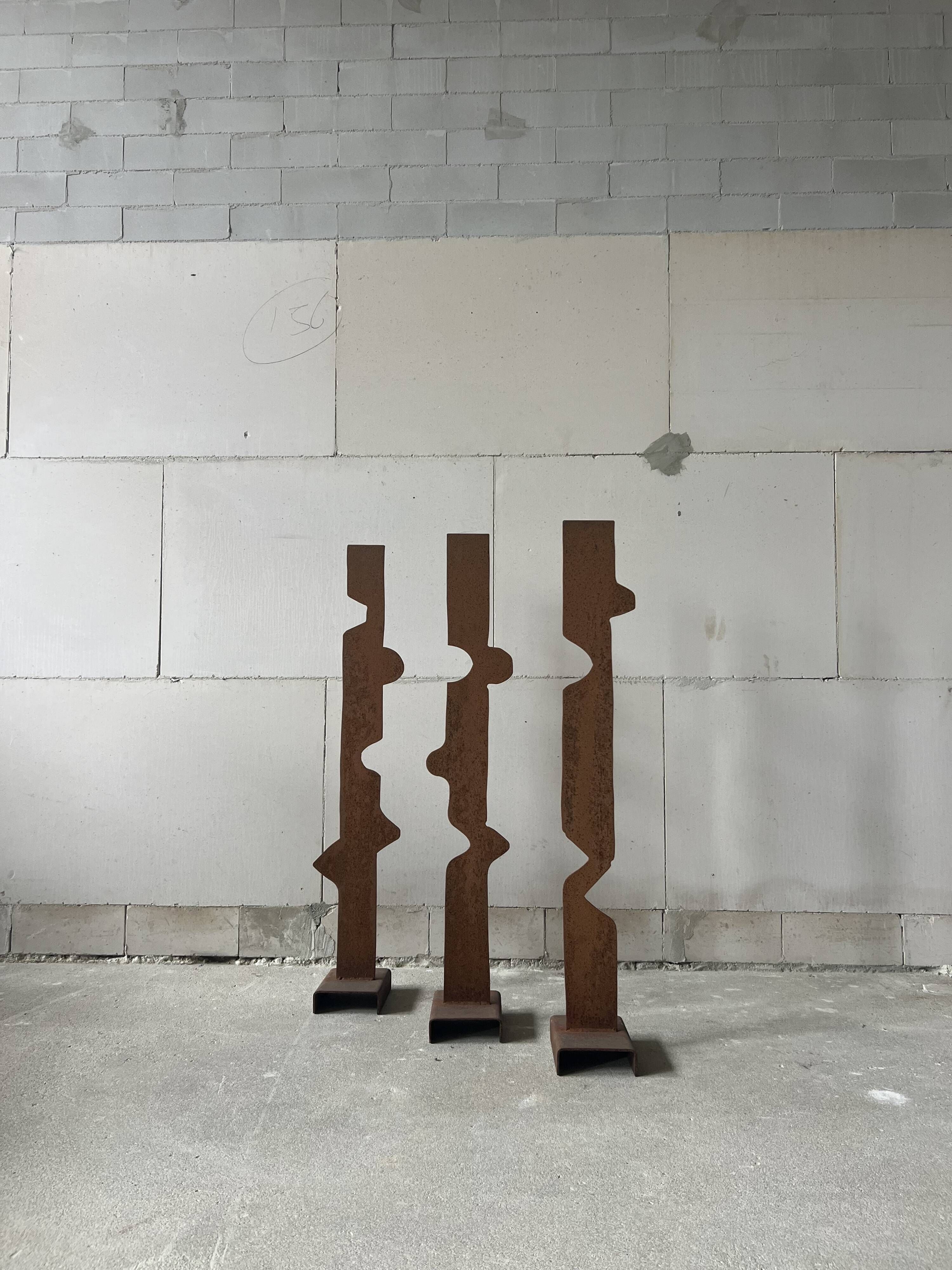Abstract Steel Sculpture, Netherlands, 1970s