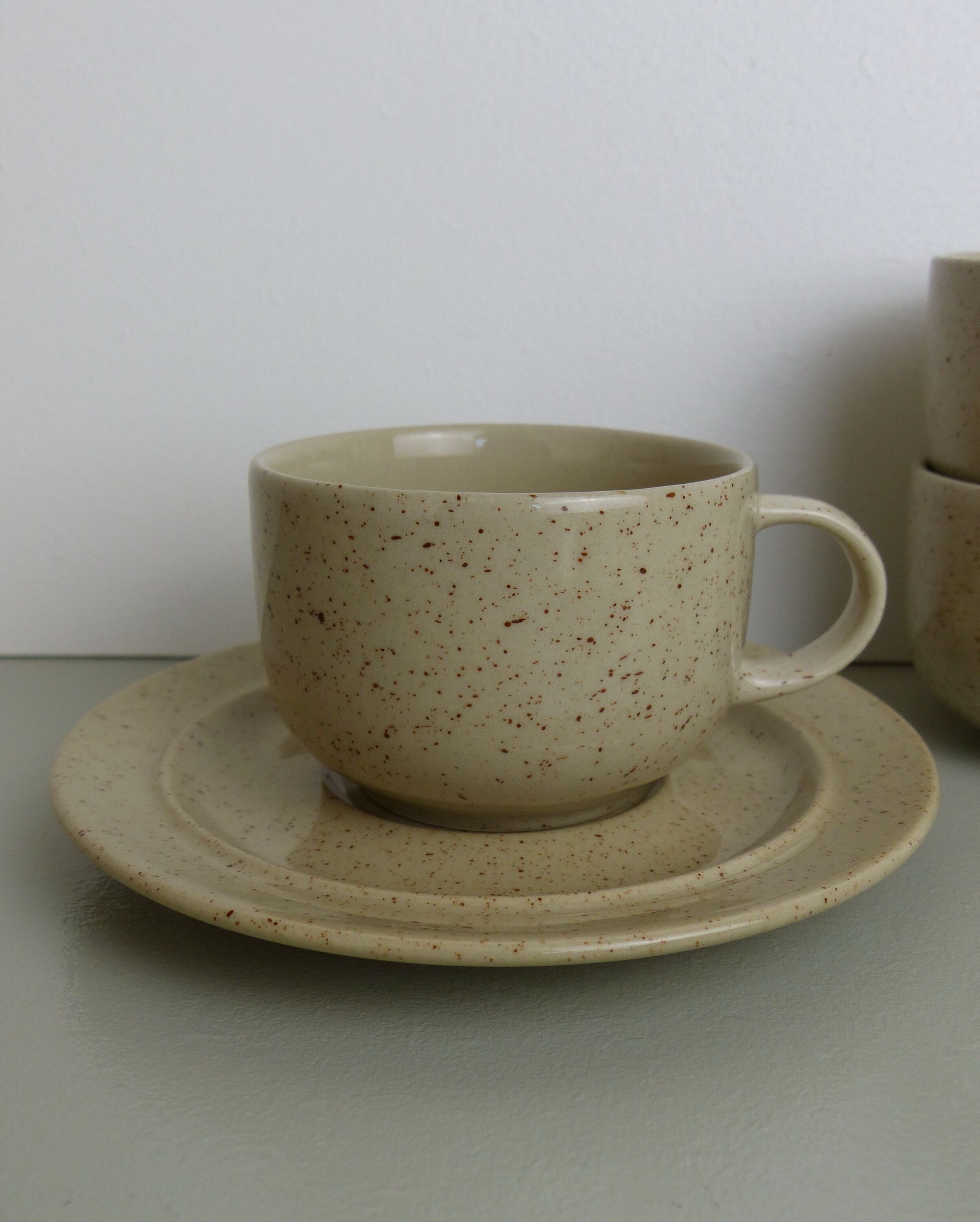 6 cups speckled sandstone