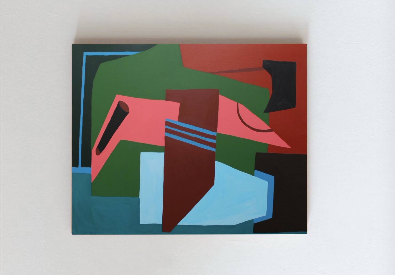 Original abstract on canvas "clarity" 100x81Cm