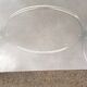 Vintage glass oval table