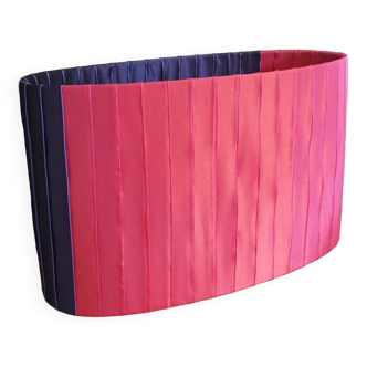 Pink and purple moiré lampshade