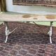 Banc de jardin anglais avec piétement en fonte d'alu