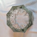 Glass and metal ice bucket