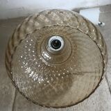 Vintage amber glass suspension