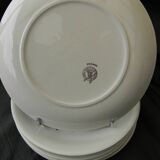 Set of 8 dessert plates in earthenware from ORCHIES. Model Underwood.