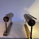Pair of adjustable vintage wall lamps, matte brass, France 1970