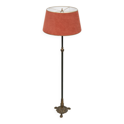 Lampadaire George Hansen Lucite Metalarte années 1970 Espagne