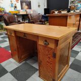 Old vintage school desk from the 50s