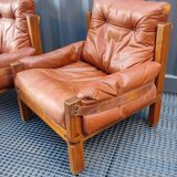 Paire de fauteuils S15 Pierre Chapo