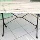 Table bistrot marbre et fonte