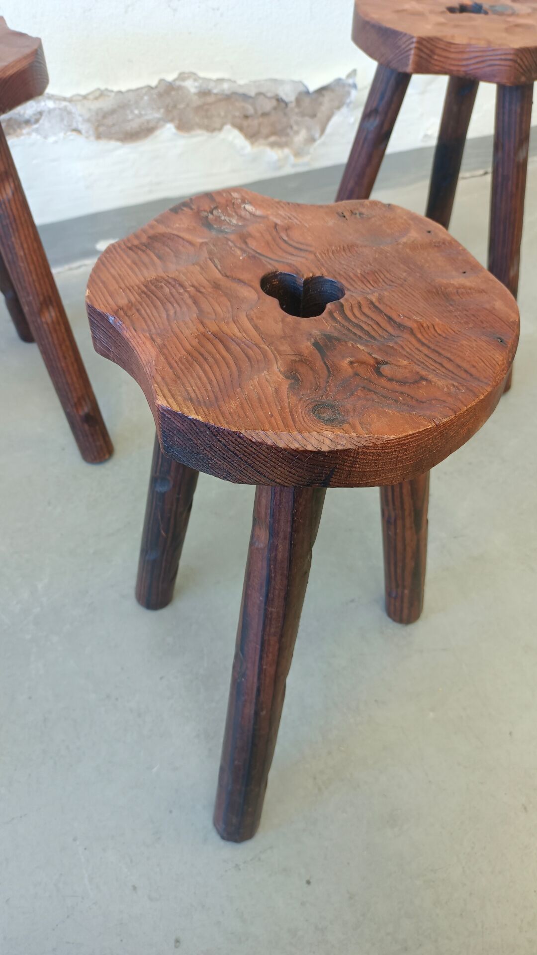 Set of brutalist stools