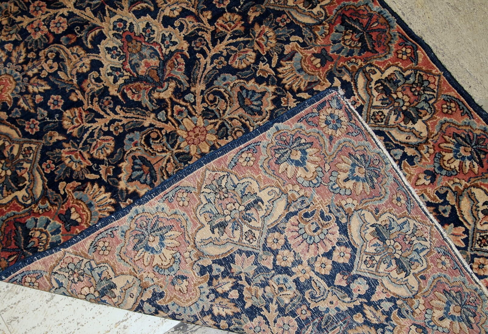 Former carpet persian kerman done hand 94x158cm, 1920