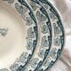 3 ironstone soup plates "Milan" Creil and Montereau