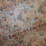 Vintage indian carpet tabriiz handmade 126cm x 188cm 1960s, 1c736
