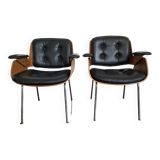Paire de fauteuils Tecta D48