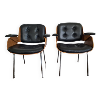 Pair of Tecta D48 armchairs