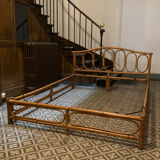 Rattan bed 140x190 cm