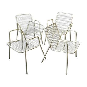 4 emu metal garden armchairs model rio