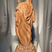 Virgin and child after jean dubois in resin louvre museum