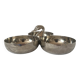 Silver-plated duck serving dish