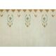 1970s Vintage Turkish Oushak Handmade Wool Cotton Cream Area Rug 171x222