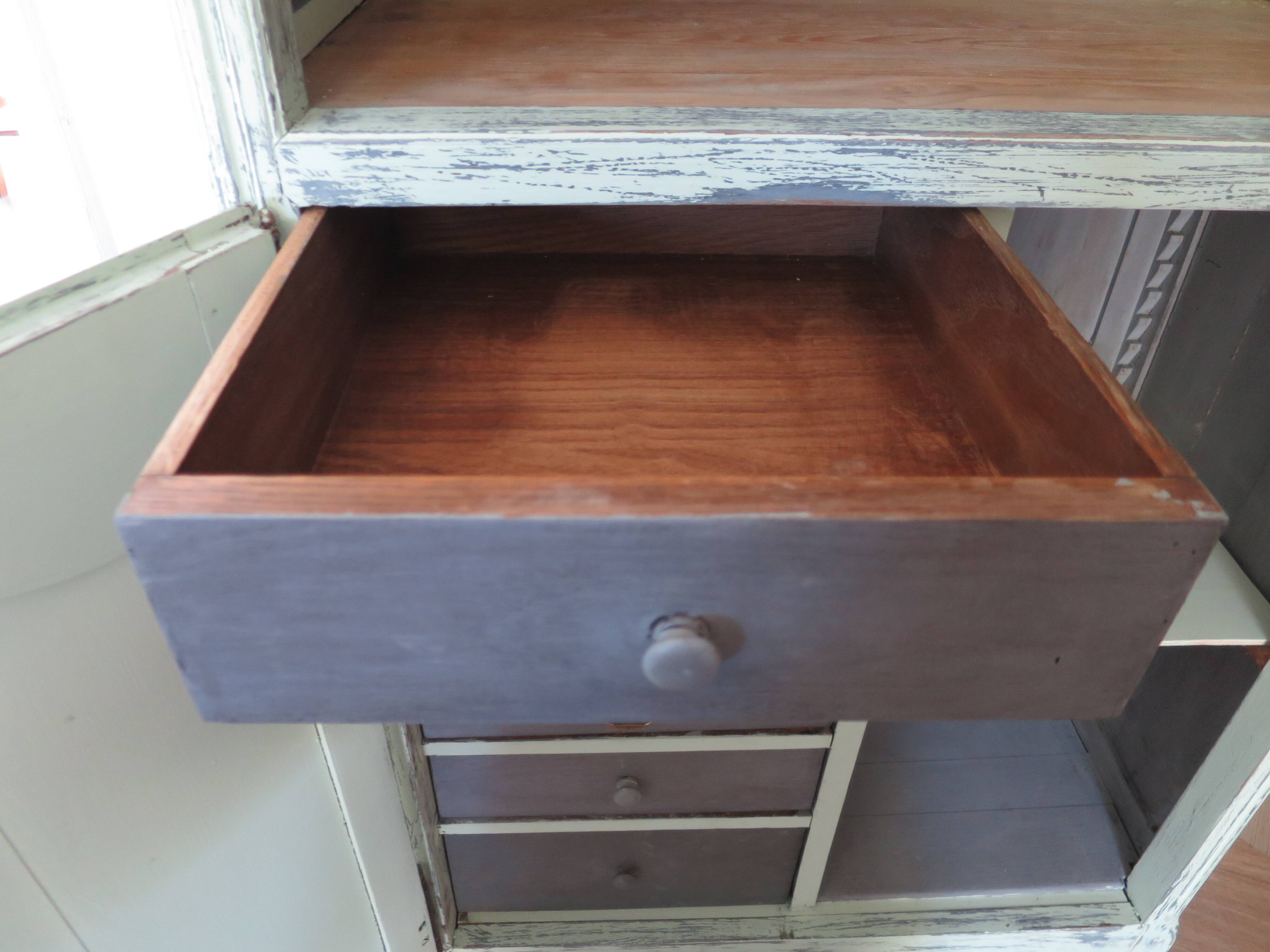 Vintage - Jam cupboard - Low sideboard - Rustic / Shabby chic - Solid wood