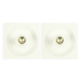 Pair of Space Age Wall Lamps by K. Hempel for Kaiser Leuchten, Germany, 70s