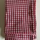 XXXL country tablecloth in poppy red gingham canvas