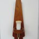 Scandinavian teak and glass wall lamp