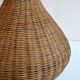 Vase en rotin vintage