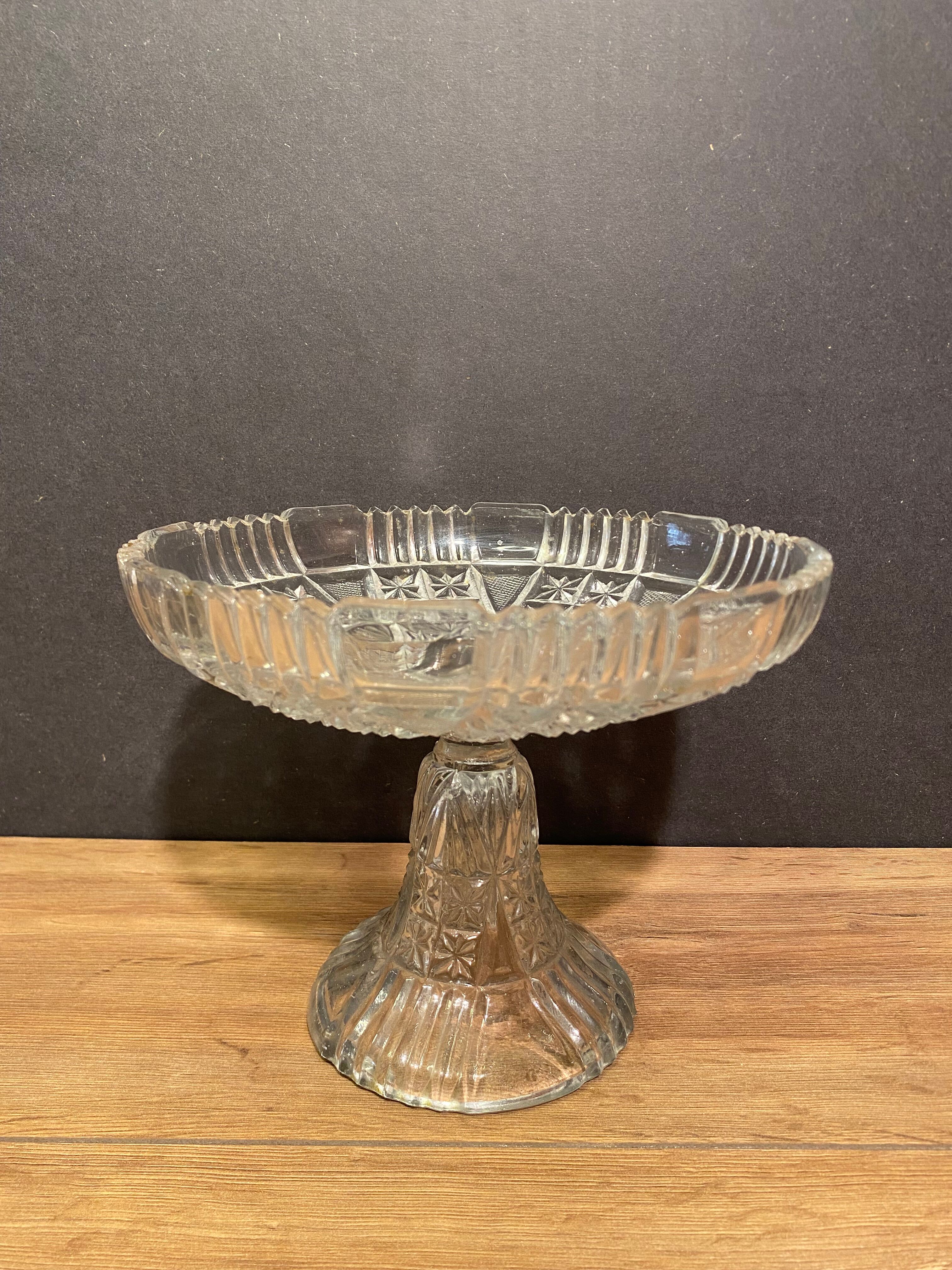 Large crystal cup marked Vallerysthal