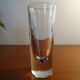 4 high glasses Heavy bullet glass Carlo Moretti Italy 1980 signed