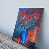 Bouquet de fleurs expressionniste