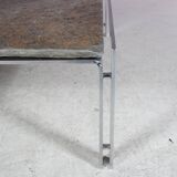 1980s Coffee table with slate stone by Hank Kwint for Metaform, Netherland