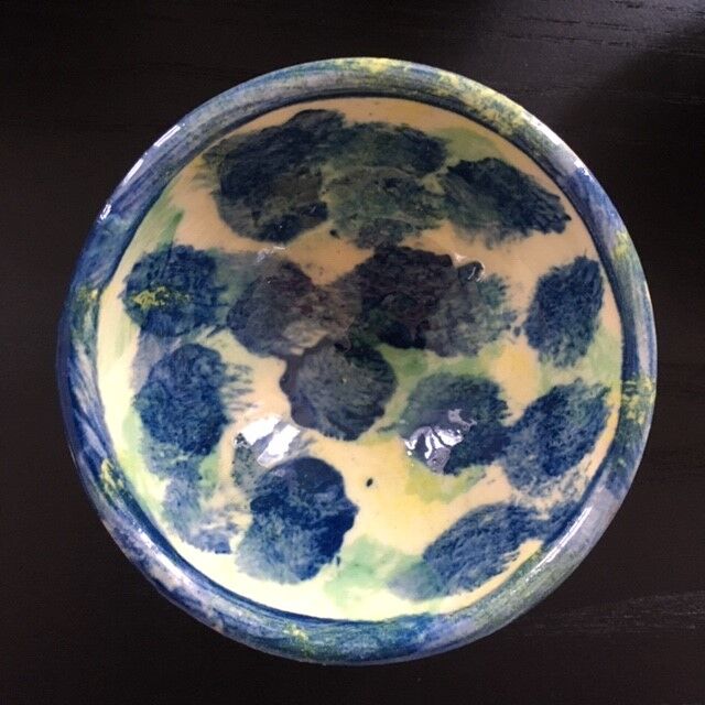 Set of 5 hand-painted cups