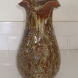 Vintage enamelled ceramic vase