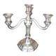 silver candelabrum chandelier with 4 candles