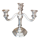 silver candelabrum chandelier with 4 candles