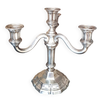 silver candelabrum chandelier with 4 candles