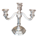 silver candelabrum chandelier with 4 candles