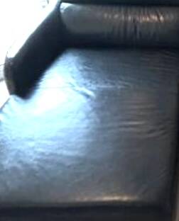 Leather corner sofa