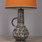Lampe de sol en céramique vintage des années 1960, design allemagne de l'ouest
