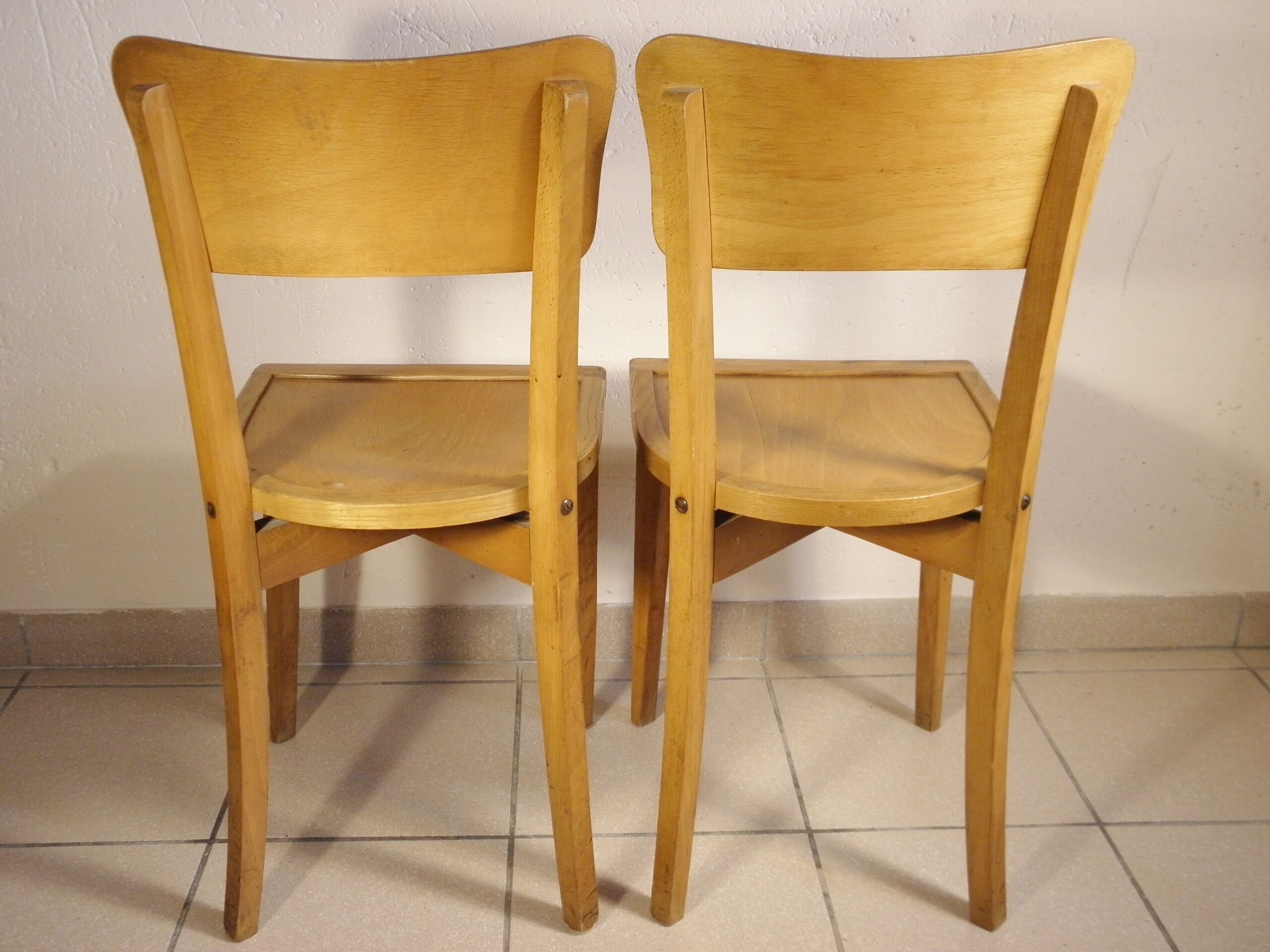 Pair of chairs bistro 60s