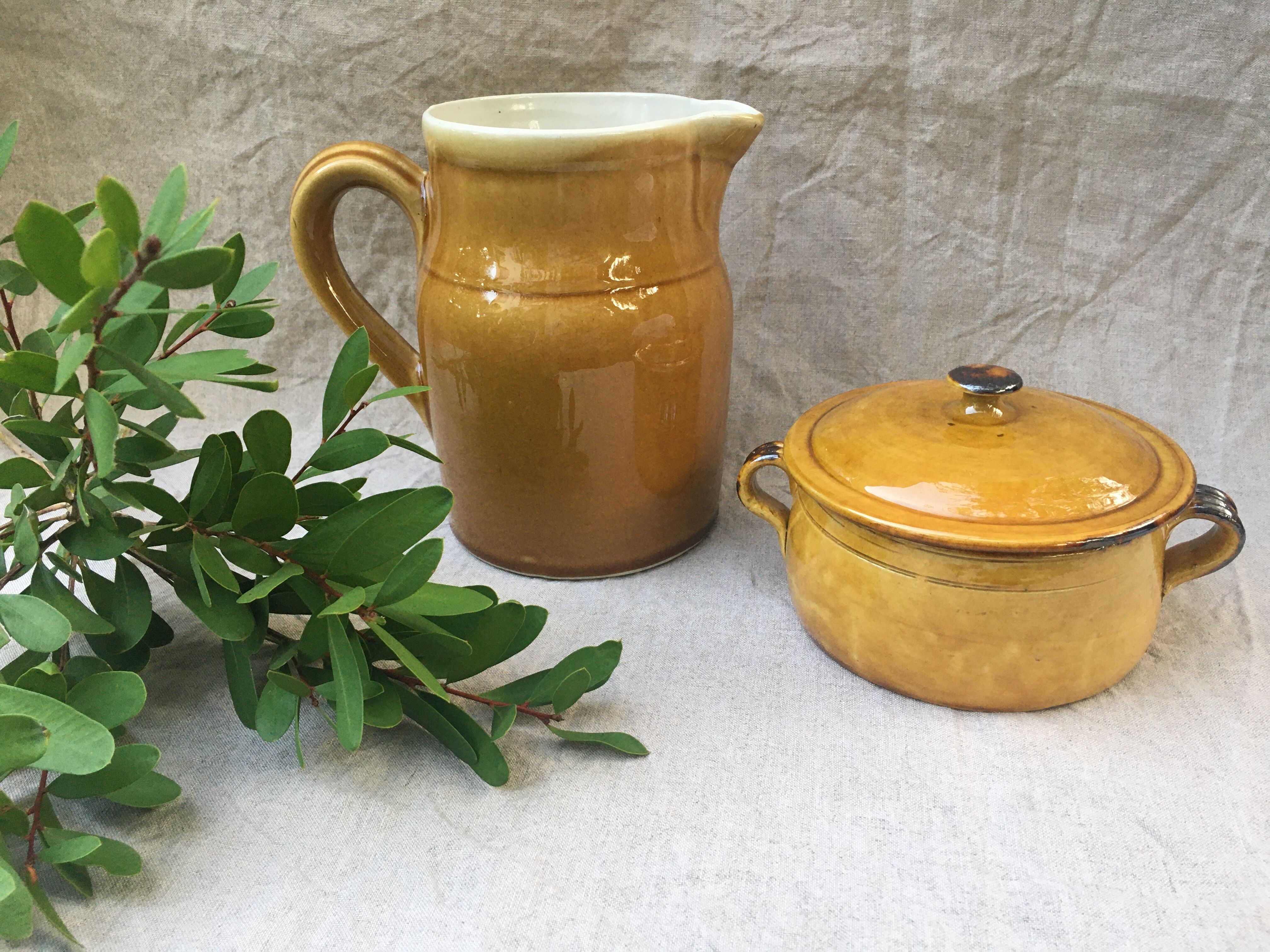 Vallauris Aegitna Saltalamacchia lidded handle pot